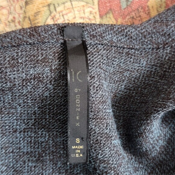 IC by Connie K Jacket Womens S Brown Striped Asymmetrical Open Front Cardigan - Picture 9 of 11